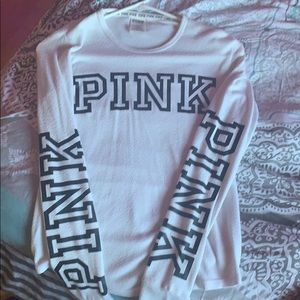 Pink, soft long-sleeved shirt